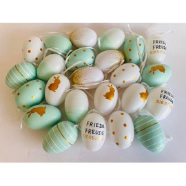 khevga Decorative Easter: Easter Decoration Easter Eggs with Ribbon for Hanging