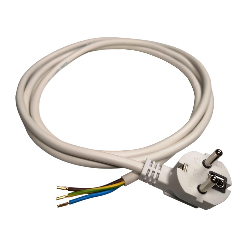 Cable with Plug and Ferrules, Plug 230 V, 16 A,