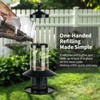 Squirrel Proof Bird Feeder - 360° Feeding Perch Tray for