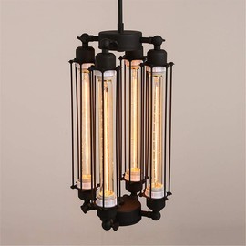 Vintage Loft Ceiling Chandeliers Light Fixtures Steampunk Pendant Lighting Hanging Lamp Black