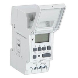 12V 7 Day, 24 hrs Programmable Timer 12VDC, 16A @240Vac Relay Switch, DIN Mount 12 V