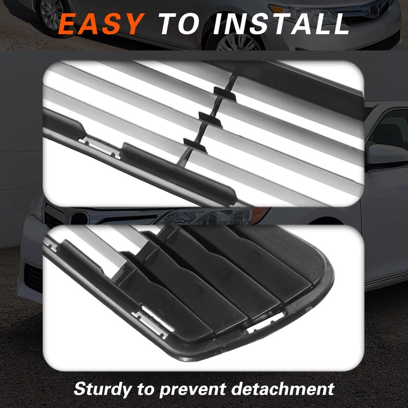 YUWUTF Front Bumper Lower Grille Compatible with 2012 2013 2014