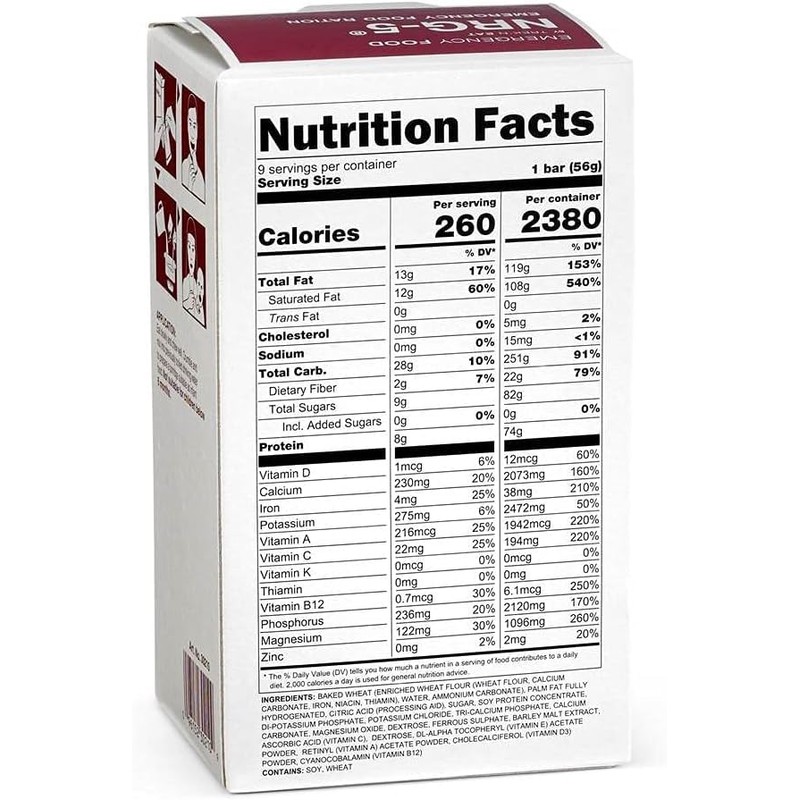 Katadyn NRG-5 Emergency Food Ration 500g Pack of 1 (9