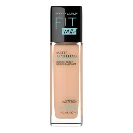 Base Fit Me Matte + Poreless 128 Warm Nude Maybelline