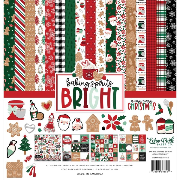 Echo Park Collection Kit 12"X12"-Baking Spirits Bright