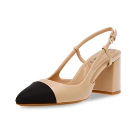 Anne Klein Womens Brooklyn Pump, Nude Black, 8