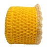 Toilet Paper Cover Yellow Bathroom Round Crochet Handmade