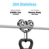 1/2” Stainless Steel Cable, 30ft 304 Stainless Steel Aircraft Cable
