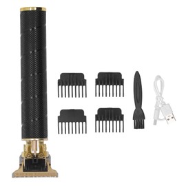 Professional Hair Clipper Trimmer Set USB Direct Charging Electric Hair Trimmer for Men DIY Home Barber Salon Thread Black