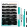 GEMERRY Individual Eyelash Set 80D Cluster Eyelashes 0.07 D Crul