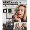 64MP 5K Digital Camera for Photography & YouTube Vlogging -