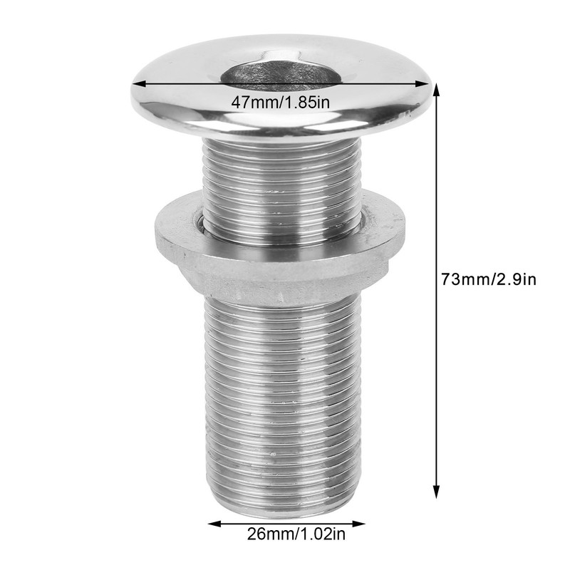 3/4in Marine Boat Deck Filler Key Drain Vent Cap with