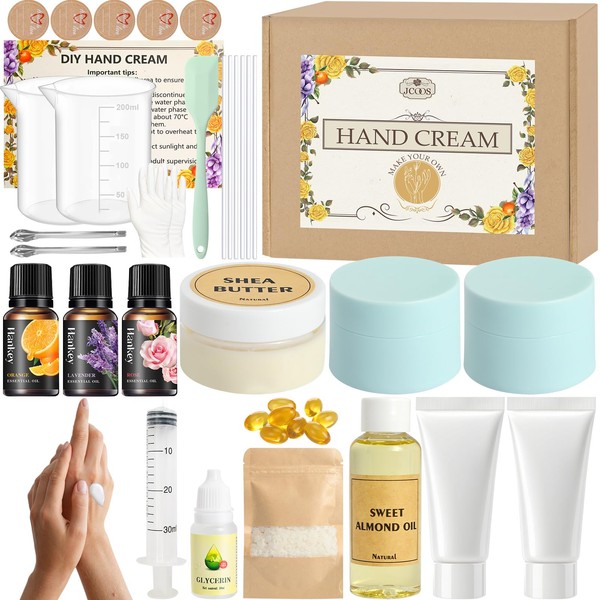 Hand Cream Making Kit, JCOOS DIY Handcream For Very Dry