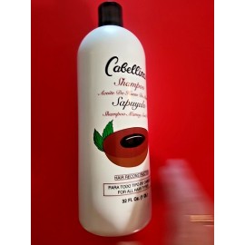 CABELLINA 2 PACK CABELLINA SAPUYULO SHAMPOO  REVITALIZADOR DE CABELLO 32 OZ EACH