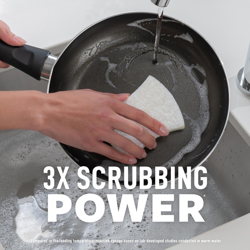 Scotch-Brite Greener Clean Non-Scratch Scrub Sponge: 3.3 in. x 2.6