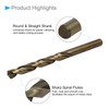 CoCud High Speed Steel Cobalt Twist Drill Bits, 8.3mm Diameter