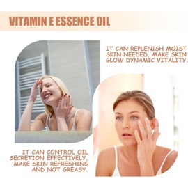 Aceite de Esencia de Vitamina E, Blanqueador, Hidratante, Nutritivo, 75 Ml, Levanta y Tensa la Piel, Repone la Humedad, Controla la Secreción de Aceite con Fórmula para una