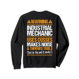 Millwright Throws Tools Industrial Mechanic Sweatshirt
