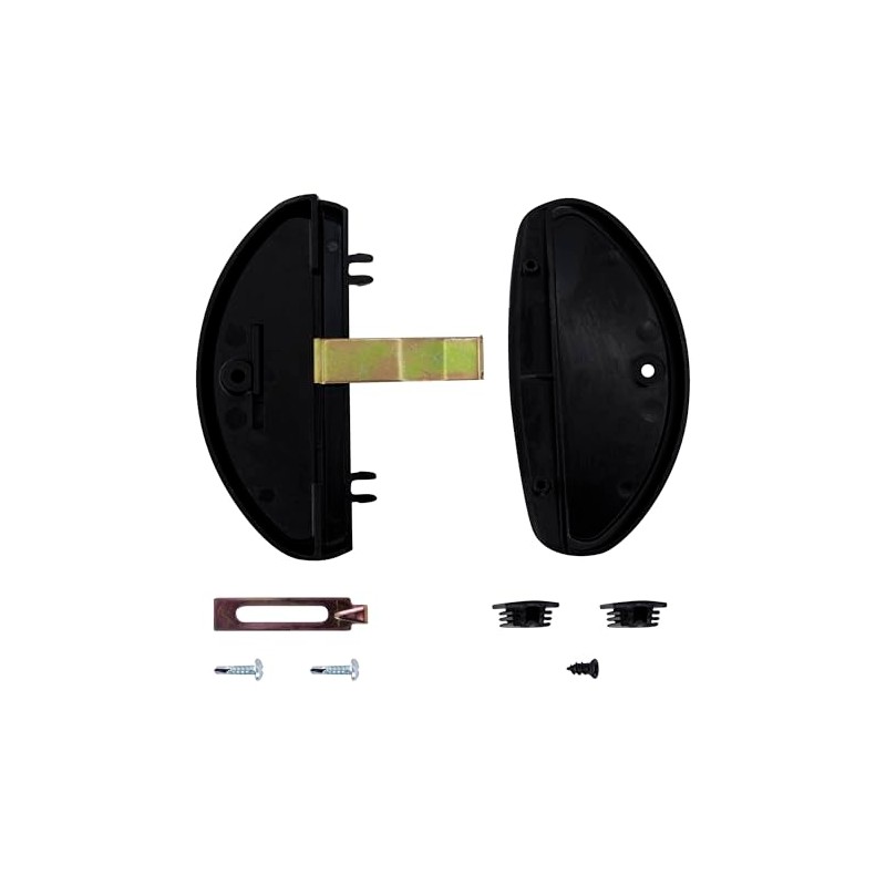 CRL A255 Black Sliding Screen Door Latch and Pull