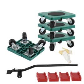 New Upgrade Furniture Sliders, Furniture Movers with Wheels, Furniture Lift Mover Tool Set with 360° Rotatable Wheels, Furniture Dolly for Moving Heavy Duty Sofa, Bed, Load Capacity Up to 750lb