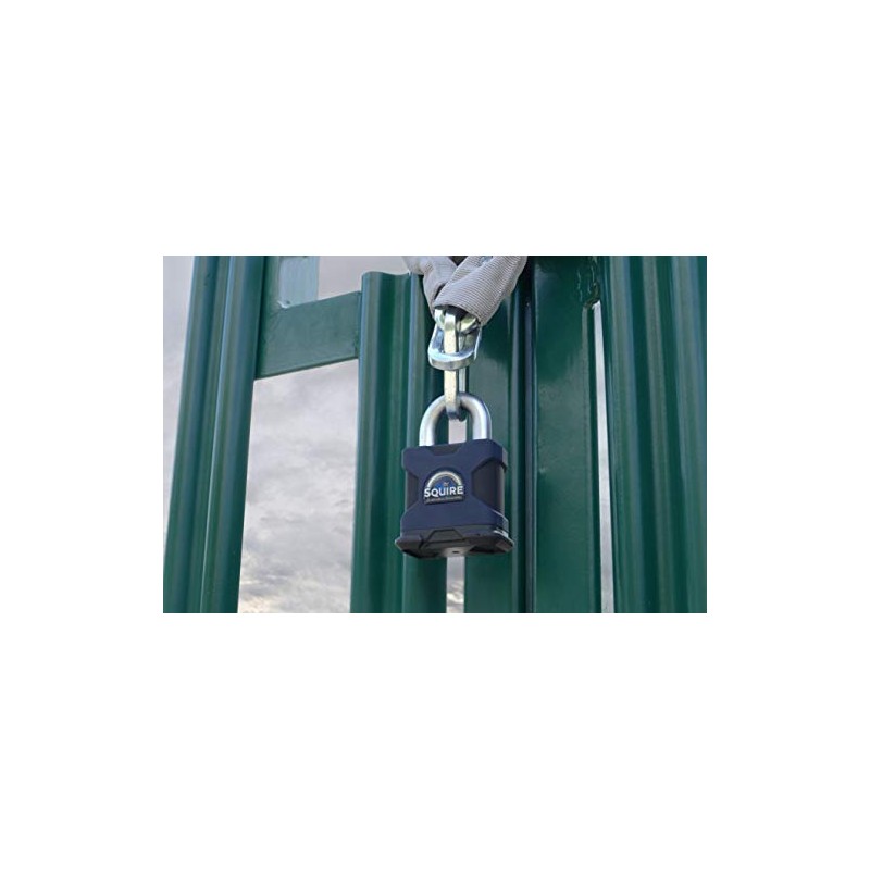 Henry Squire Stronghold P5 Cylinder Open Shackle Steel Padlock, 50
