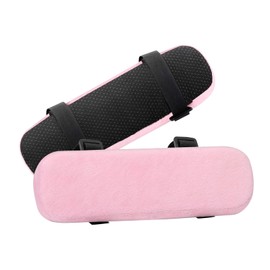 MOSISO Chair Armrest Pads (2 Pack), Memory Foam Home/Office Chair Arm Rest Covers Comfy Computer Gaming Chair Cushion Removable Washable Elbow Support Forearm Pressure Relief, Pink