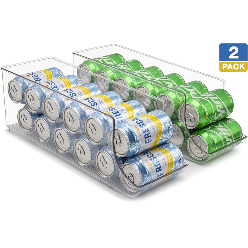 Sorbus Can Dispenser for Refrigerator - 12 Can Fridge organizer