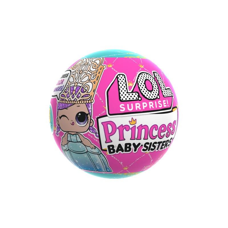 L.O.L. Surprise! Princess Baby Sisters - Includes 1 Doll, Blind