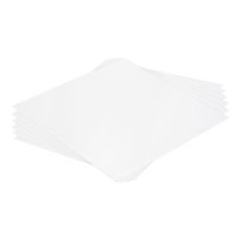 MECCANIXITY ABS Plastic Sheet 12 Inch x 12 Inch x 0.02 Inch ABS Styrene Sheets for Building Model DIY Crafts Panel White 6 Pcs