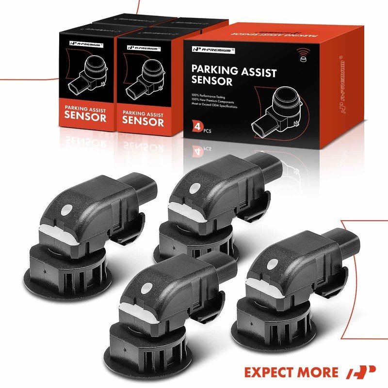 A-Premium 4-PC Rear Reverse Backup Parking Assist Sensor Car Bumper