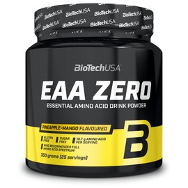 BioTechUSA EAA Zero - Essential Amino Acid Power | 7160mg EAA/serv. | WHO Recommended Ratio | Sugar-Free, Gluten-Free, 350 g, Pineapple-Mango