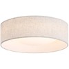 CALOKES 13" Fabric Flush Mount Ceiling Light, 24W 3000K LED