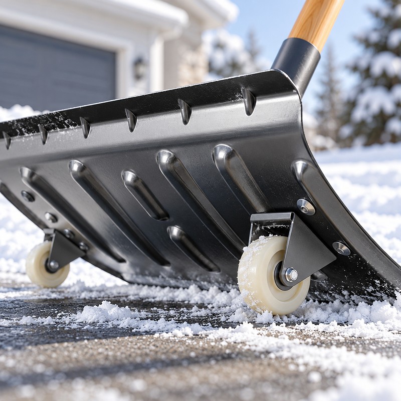 Heavy Duty Snow Shovel for Driveway Snow Removal – 22.44-Inch