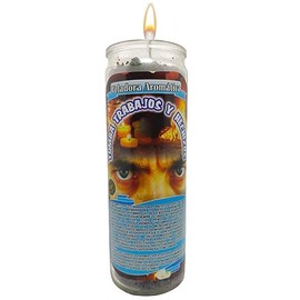 VELADORA ESOTÉRICA TUMBA TRABAJOS Y HECHIZOS | QUITA MALDAD, DAÑOS Y BRUJERÍAS, ROMPE MALEFICIOS, AMARRES, Y SALACIONES, VELA AROMÁTICA DE INTENCIÓN PREPARADA