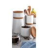 Kamenstein Ceramic and Cork Set of 3 Stackable Canisters, 1/2