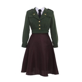 SFWXCOS Officer Uniform Agent Peggy Carter Cosplay Costume Dress Uniform Suit for Women (M)