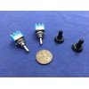 2x Waterproof Blue on Off on Momentary Mini Toggle Switch