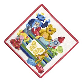 Fayer 133 Handkerchief, Hand Towel, 9.8 x 9.8 inches (25 x 25 cm), Multicolored