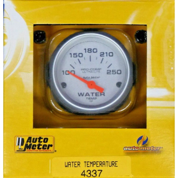 Auto Meter 4337 Ultra Lite Electric Water Temperature Gauge Temp