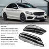 1 Pair Front Bumper Fog Light Grille Black Replacement For