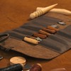 Tourbon Full Leather Knife Roll Carving Tool Organizer Craft Carrier
