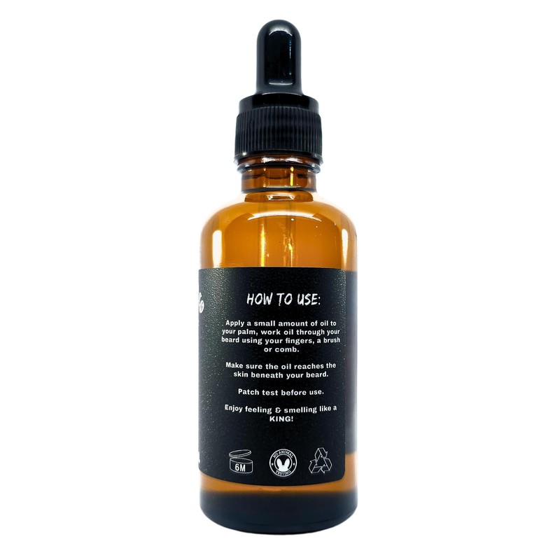 Skol Beard Co Premium Beard Oil in Black Oudh, 50mL