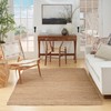 Nourison Natural Jute Solid Natural 5' x 7' Area -rug,