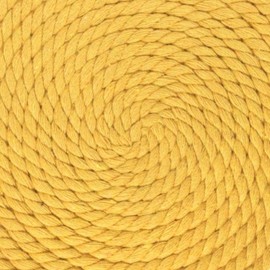 West Coast Paracord | Twisted Natural Cotton Artisan Cord Rope – Super Soft Assorted Colors & Lengths (Gold, 1/4 Inch Diameter X 10 Feet)