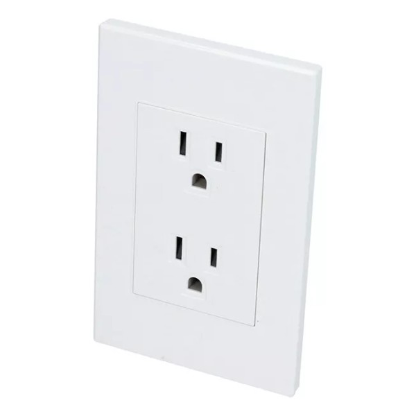 Surtek Placa Contacto Dúplex, Línea Premium, Color Blanco Surtek Corriente