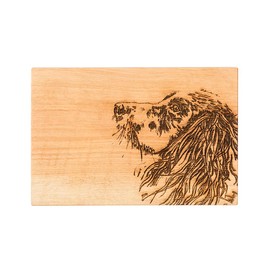 Selbrae House Oak Cutting Board. Spaniel Design. Practical, Durable, Sustainable Chopping Board. 30x20x2cm Crafted in Scotland from Scottish Oak