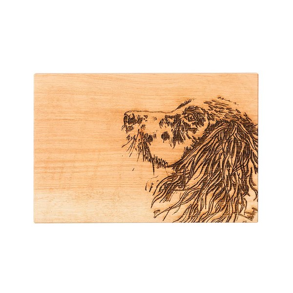 Selbrae House Oak Cutting Board. Spaniel Design. Practical, Durable, Sustainable
