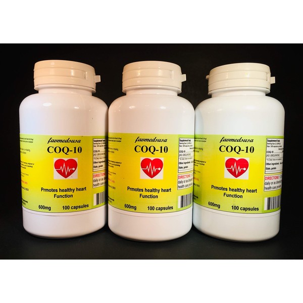 CoQ-10 Q-10 Q10 co-Enzyme 600mg - 300 Capsules