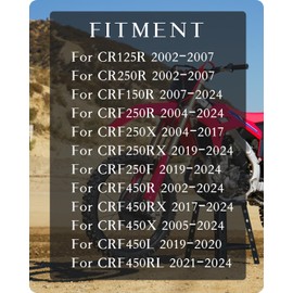 Motorcycle Front + Rear Brake Fluid Reservoir Cover Cap For CR125R/250R, CRF150R/250R/250F/250X/450R/450X/250RX/450RX/450L Dirt Bike, RED