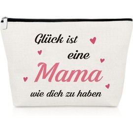 Weiß Make-Up Taschen Mama, Geschenk für Mama, Mama Geschenk Weihnachten,Mama Geschenk, Valentinstag für Mama, Geburtstagsgeschenk für Mama, Muttertagsgeschenke für Mama